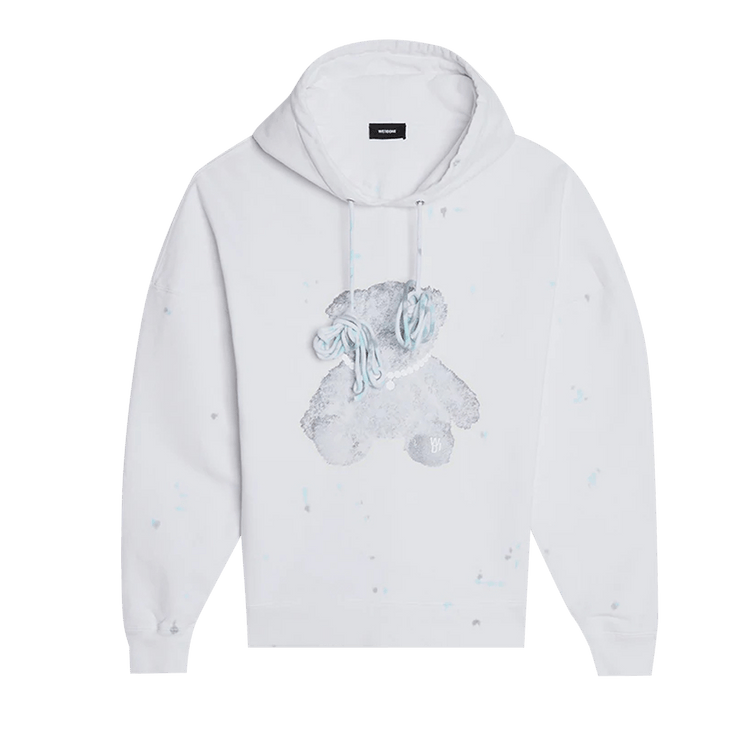 We11done Pearl Necklace Teddy Hoodie "White"