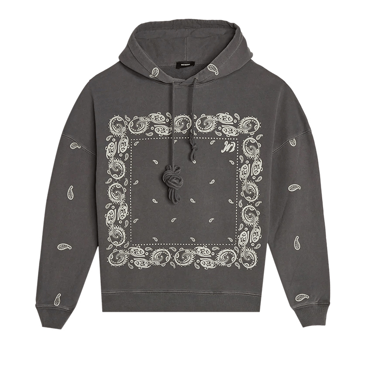 We11done Bandana Hoodie "Charcoal"
