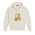 We11done Embroidered Teddy Hoodie "Ivory"