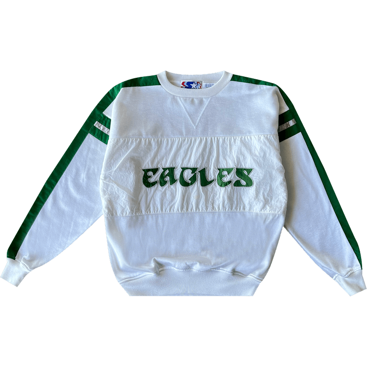 Pre-Owned Vintage 1990"s Philadelphia Eagles Starter Sweatshirt "White'