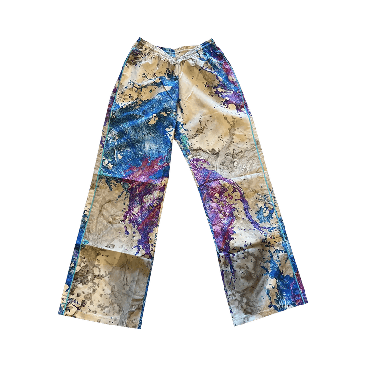 Martine Rose Wide Leg Trackpant "Grey Splash Print"
