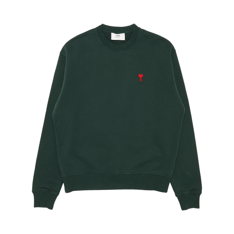 Ami Small Logo Sweatshirt "Evergreen"