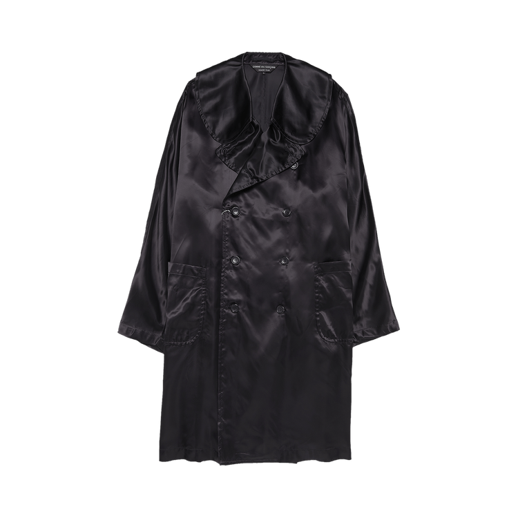 Comme des Garçons Homme Plus Satin Skull Print Coat "Black"