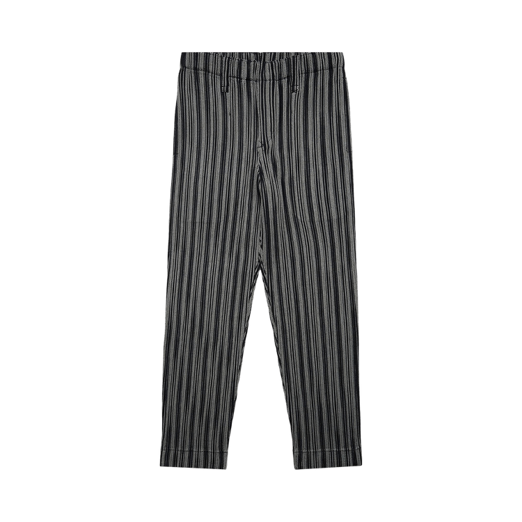 Homme Plissé Issey Miyake Leno Stripe Pants "Black"