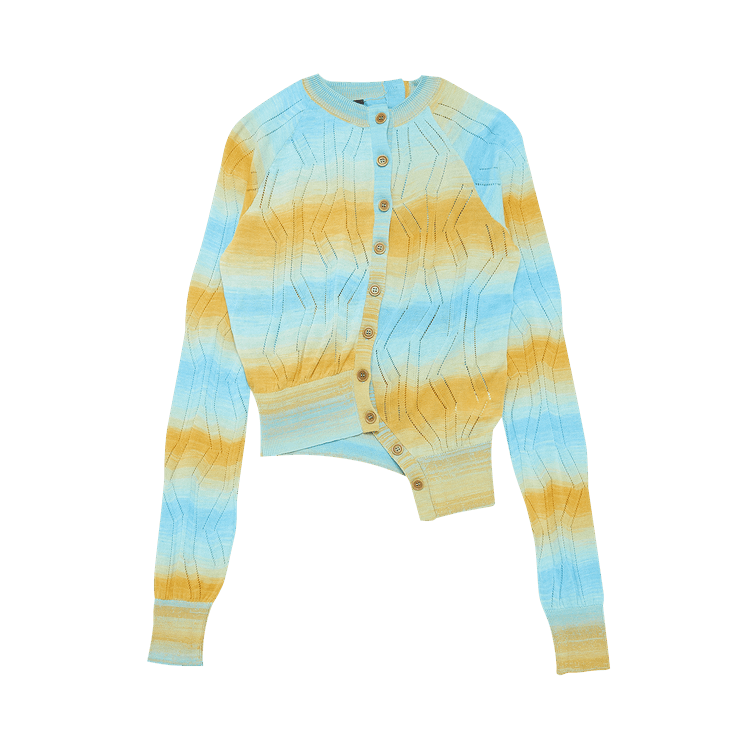 Kiko Kostadinov Shelly Asymmetric Cardigan "Jan Juc Space Dye"