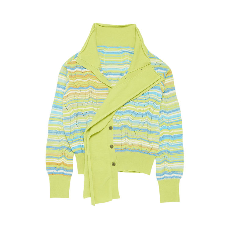 Kiko Kostadinov Tiwi Multi Cardigan "Cedro Stripe"