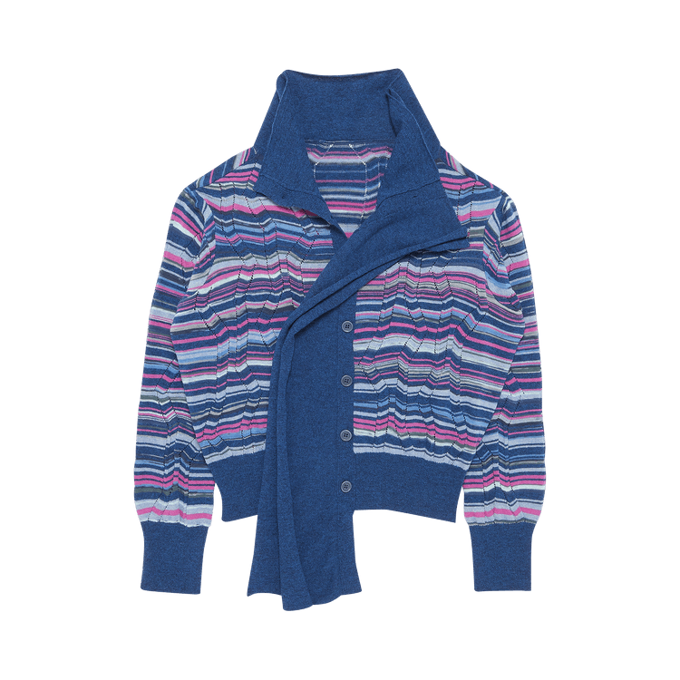 Kiko Kostadinov Tiwi Multi Cardigan "Bluette Stripe"