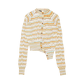 Kiko Kostadinov Shelly Asymmetric Cardigan "Sand Dune Space Dye"