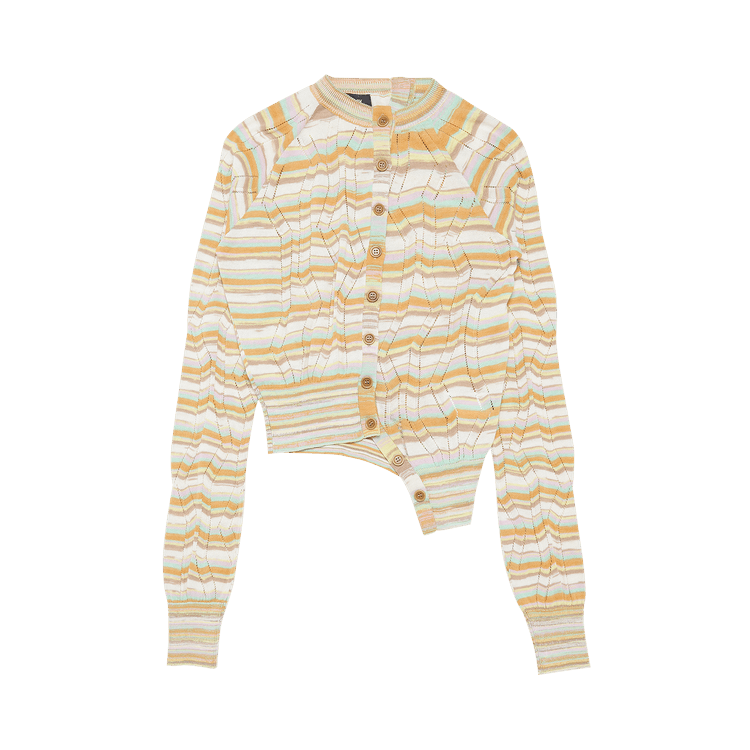 Kiko Kostadinov Shelly Asymmetric Cardigan "Sand Dune Space Dye"