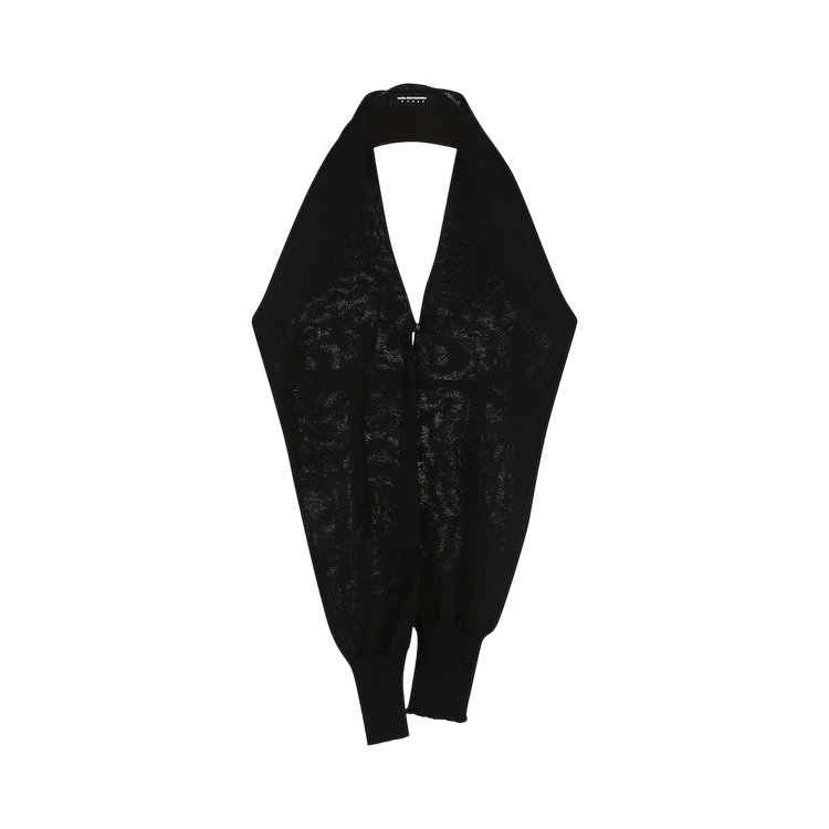 Kiko Kostadinov Baird Sleeve Halter Top "Onyx"