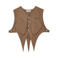 Kiko Kostadinov Torino Pocket Vest "Lion Brown"