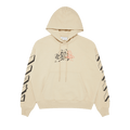 Off-White Graffiti Outline Skate Hoodie "Dark Sand"