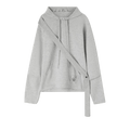Off-White Easybreezy Band Knit Hoodie "Medium Grey"