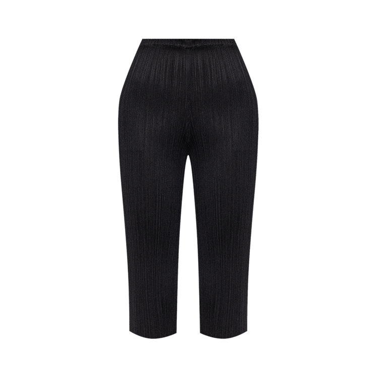 Pleats Please Issey Miyake Basic Cropped Pants "Black"