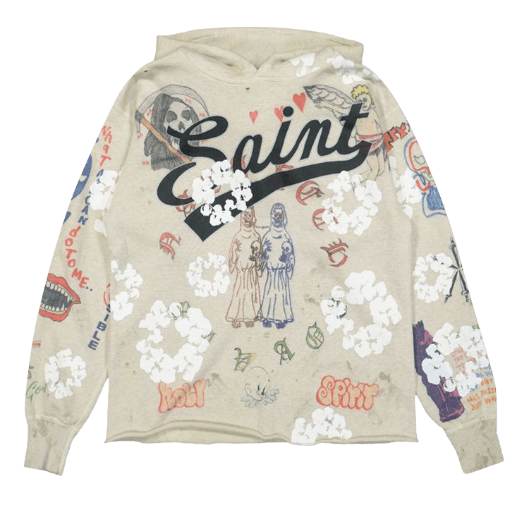 SAINT Mxxxxxx x Denim Tears Hoodie "Grey"