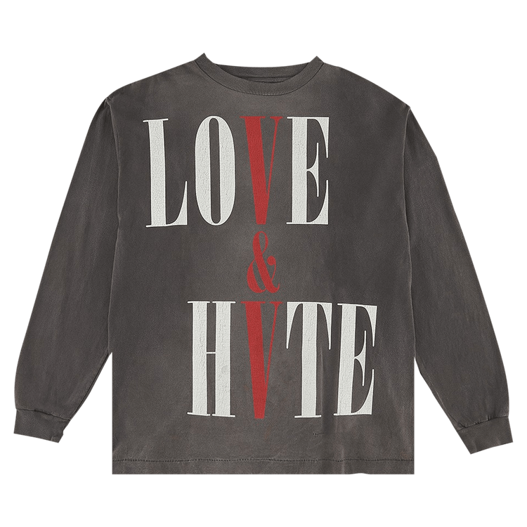 SAINT Mxxxxxx x Vlone Love And Hate Long-Sleeve T-Shirt "Black"