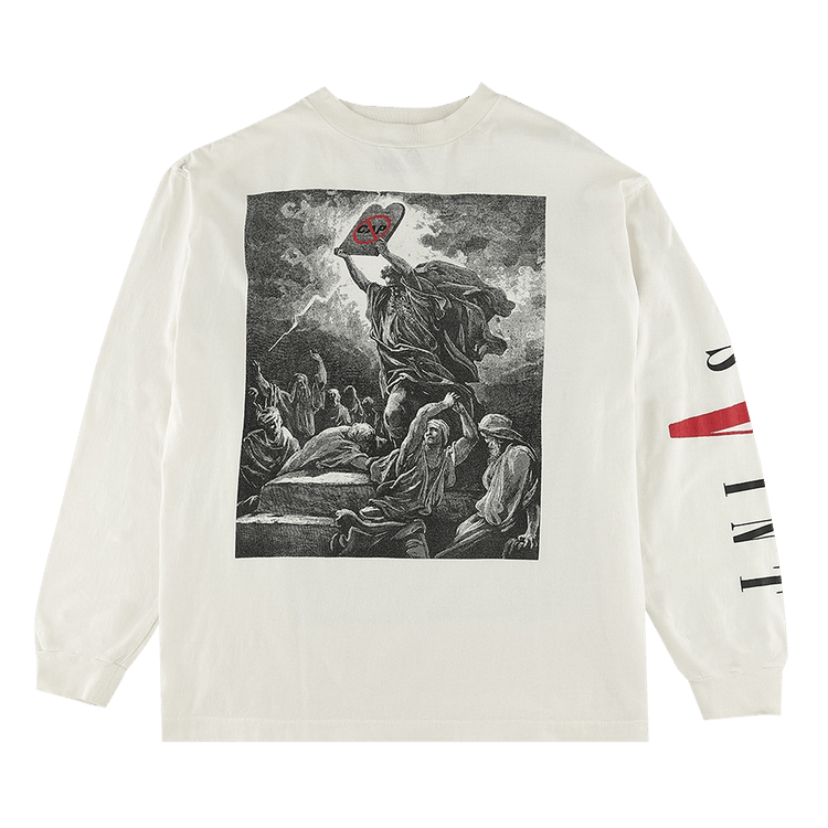 SAINT Mxxxxxx x Vlone Ban Cap Long-Sleeve T-Shirt "White"