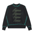 We11done Washed Artwork Sweatshirt "Black"