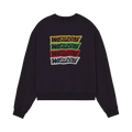 We11done Rainbow Front Logo Sweatshirt "Black"