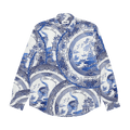 Palace China Plate Shirt "Navy"