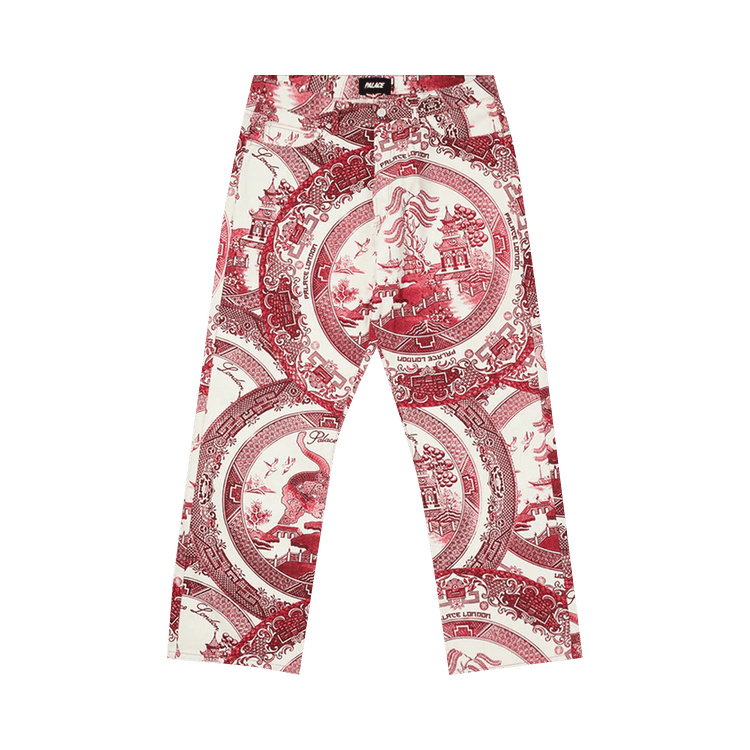 Palace China Plate Trousers "Red"