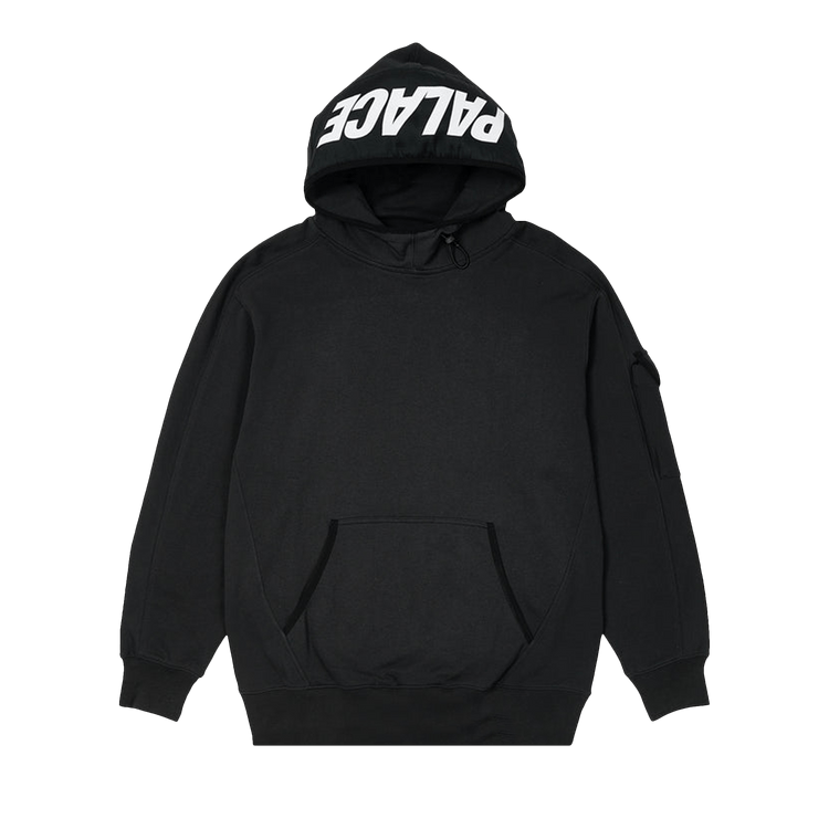 Palace Giant Woven Label Hood "Black"