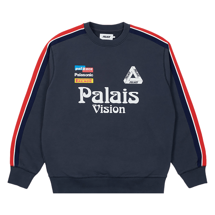 Palace Flag Stripe Crew "Navy"
