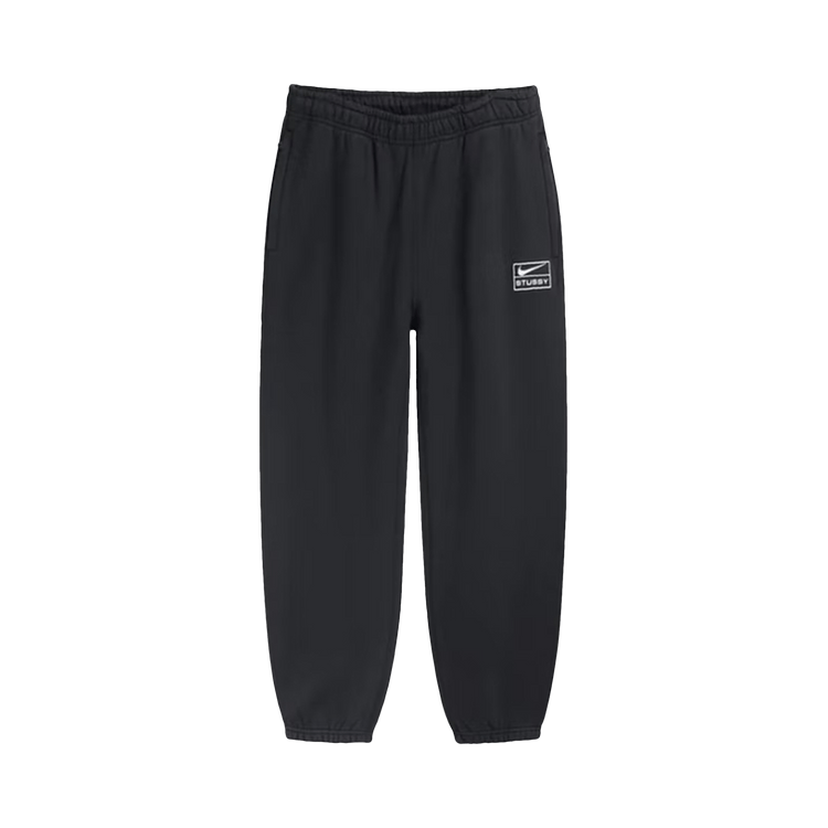 Nike x Stussy RA Stone Washed Fleece Pant "Black/White"