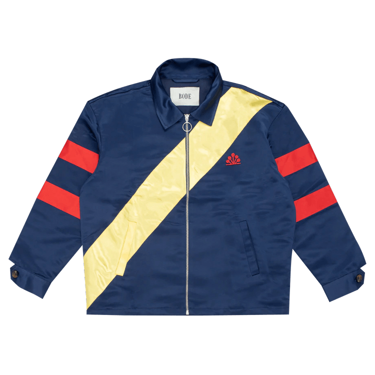 Bode Courthouse Steps Sateen Jacket "Red"