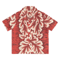 Bode Flower Button Stripe Short-Sleeve Shirt "Orange/Cream"