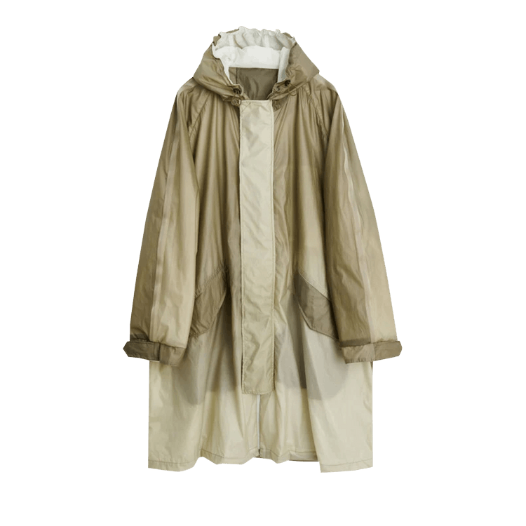 Our Legacy Rubber Film Cloak Parka "Olive"