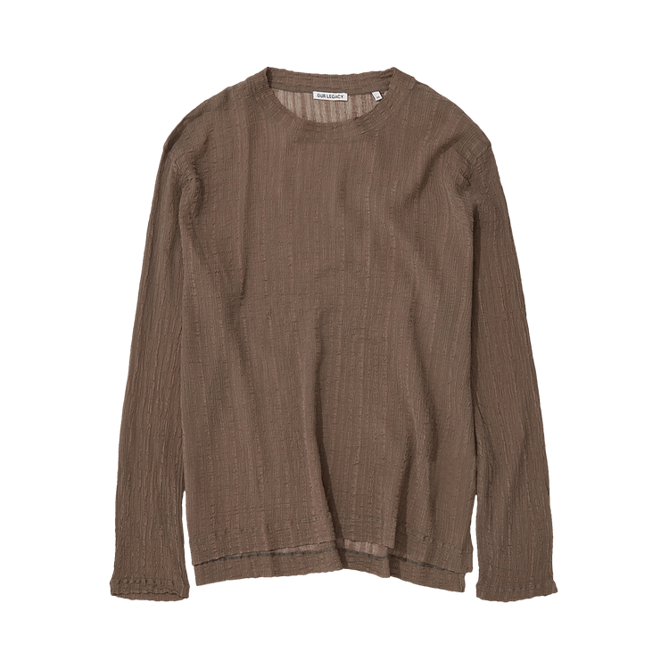 Our Legacy Ruffle Silk Box Long-Sleeve "Olive"