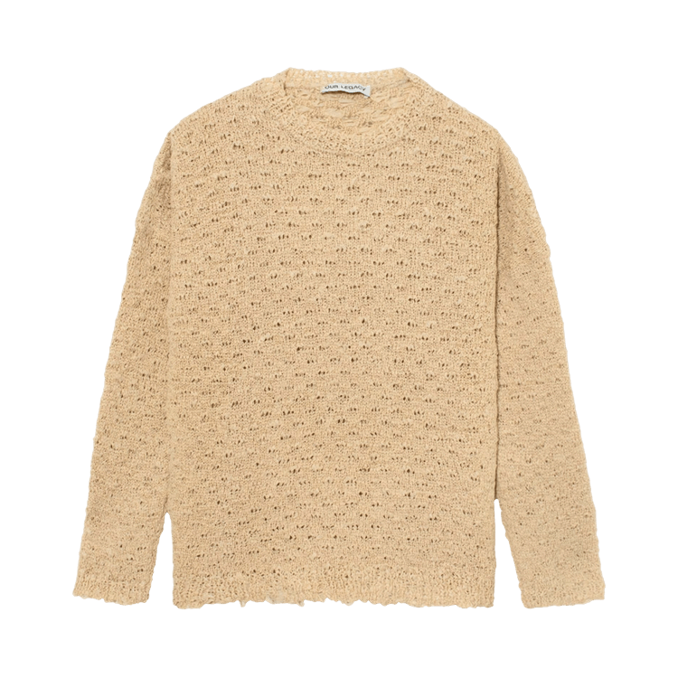 Our Legacy Faux Cord Popover Roundneck Sweater "Beige"