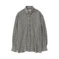 Our Legacy Check Sheer Borrowed Button Down Shirt "Dark Grey"