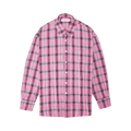 Our Legacy Cerise Memory Check Borrowed Button Down Shirt "Pink"
