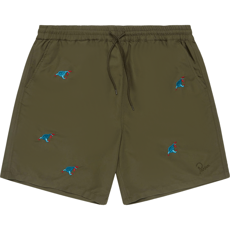 Parra Running Pear Swim Shorts "Olive"