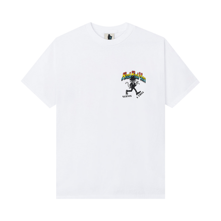 Real Bad Man Records And Tapes Short-Sleeve Tee "White"