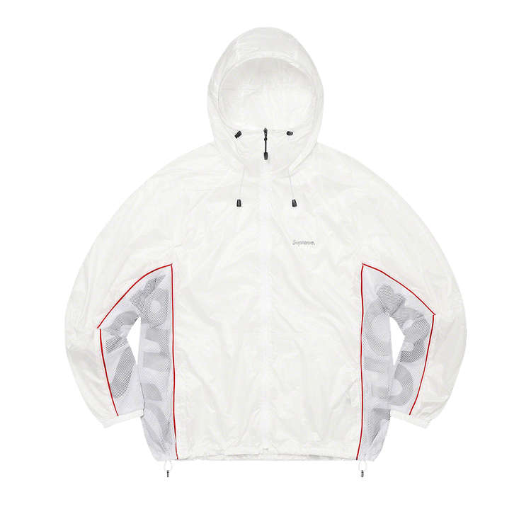 Supreme Ripstop Hooded Windshell "White"