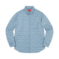 Supreme Arc Jacquard Denim Shirt "Blue"