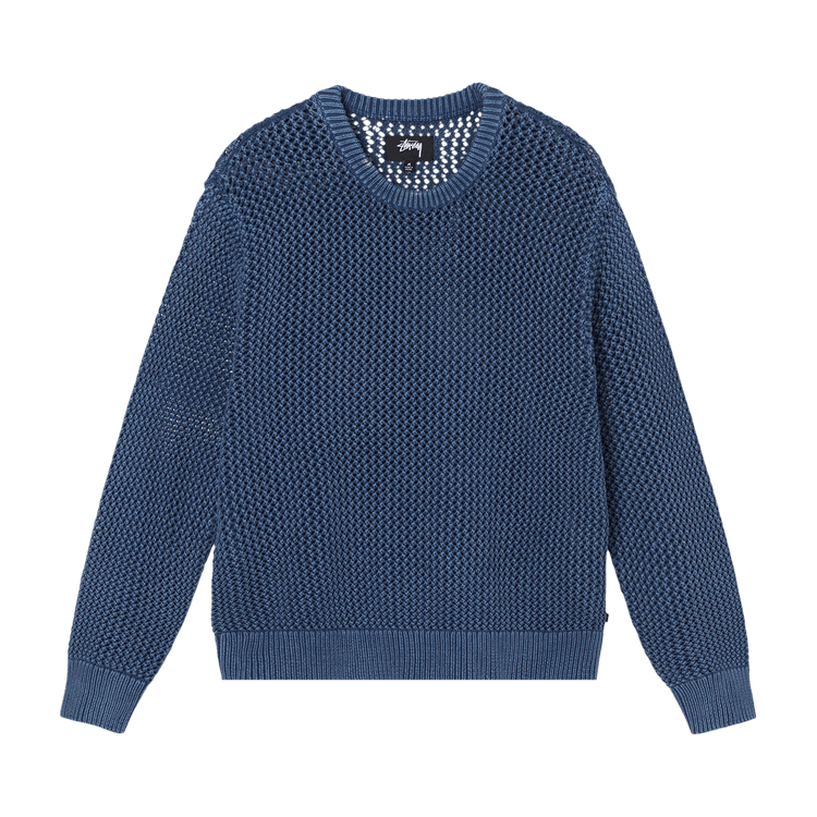 Stussy Pigment Dyed Loose Gauge Sweater "Navy"