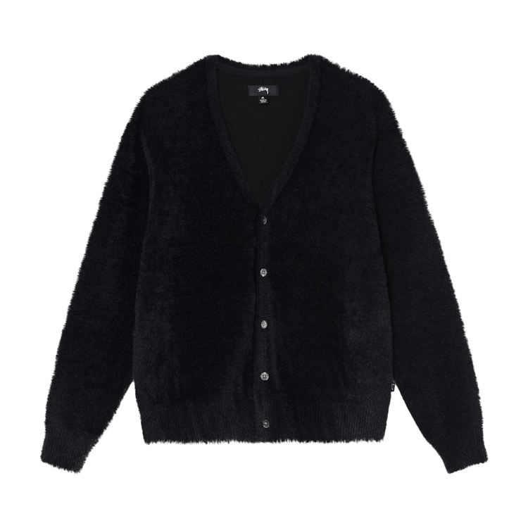 Stussy Shaggy Cardigan "Black"