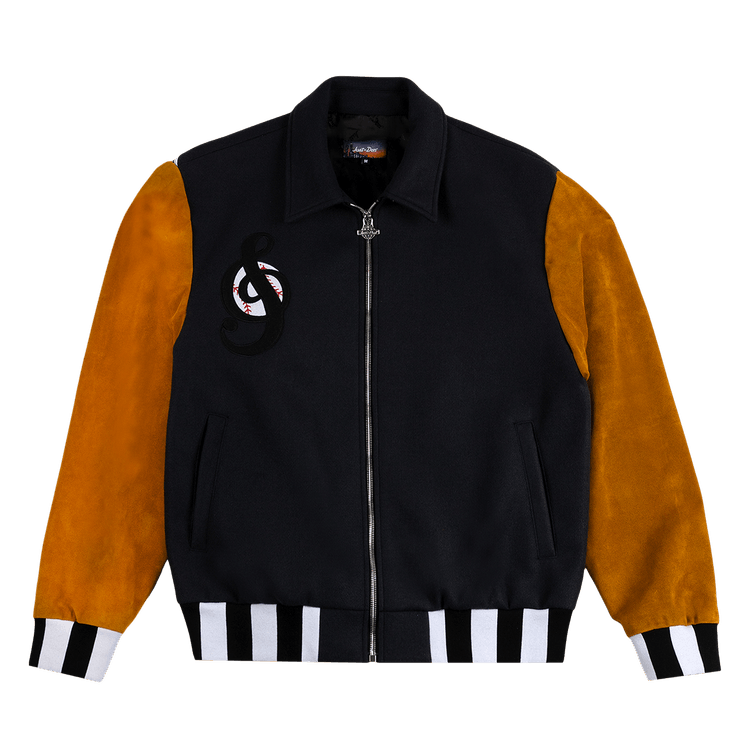 Just Don Sound Baseball Varsity Jacket "Navy/Multicolor"