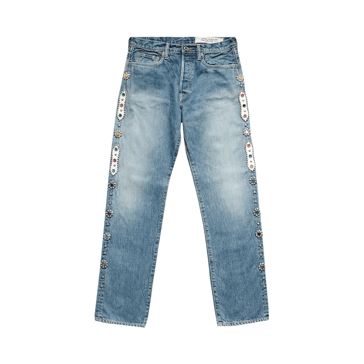 Kapital Monkey Cisco Studs 5 Pocket Denim "Blue"