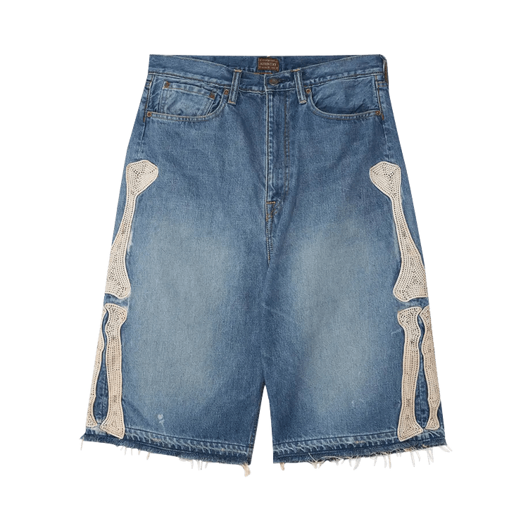 Kapital Bone 5 Pocket Denim Shorts "Blue"