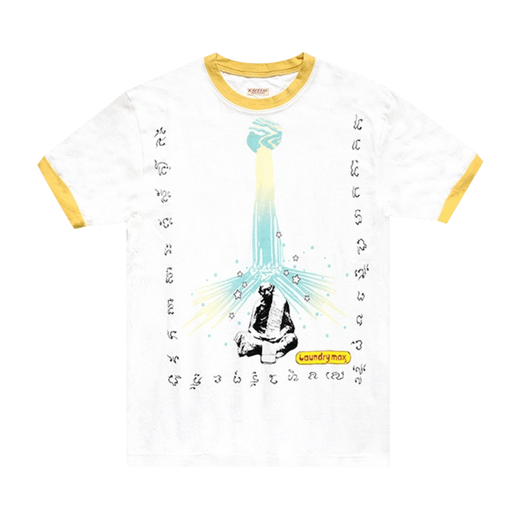Kapital Laundry Max Big Monk Jersey Ringer Tee "White"