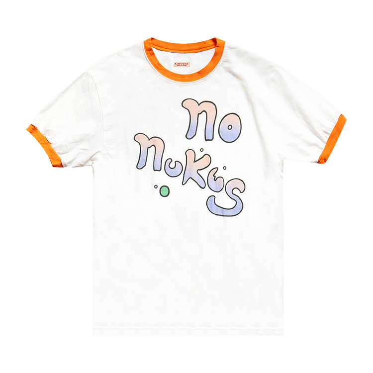 Kapital No Nukes Jersey Ringer Tee "Yellow"