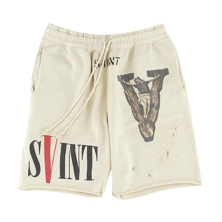 SAINT Mxxxxxx x Vlone Sweat Shorts "Grey"