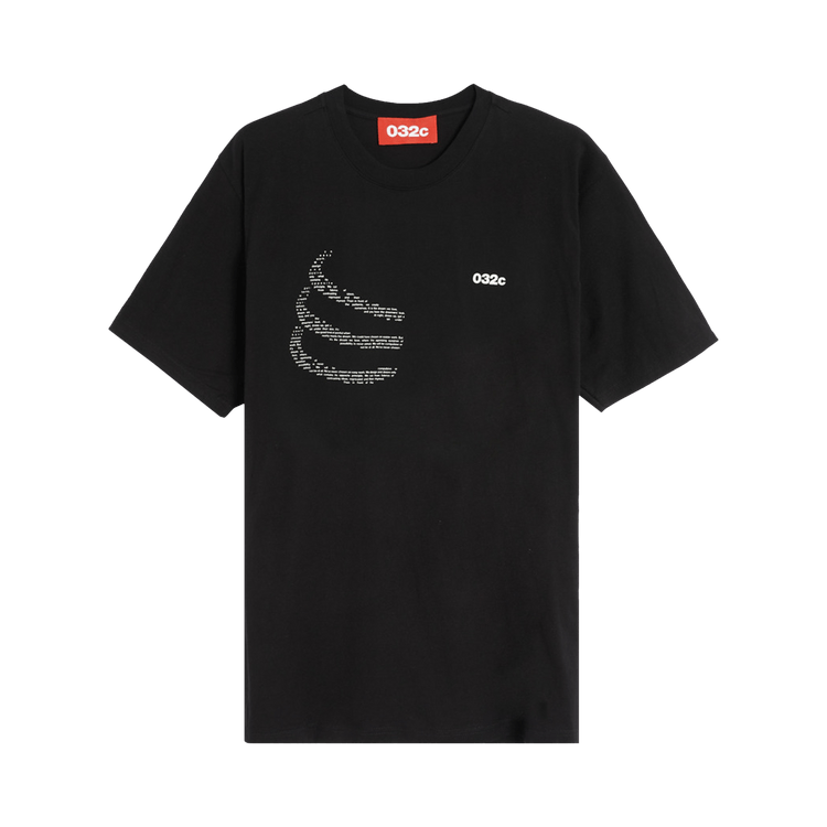 032C Skeleton Poem Tee "Black"