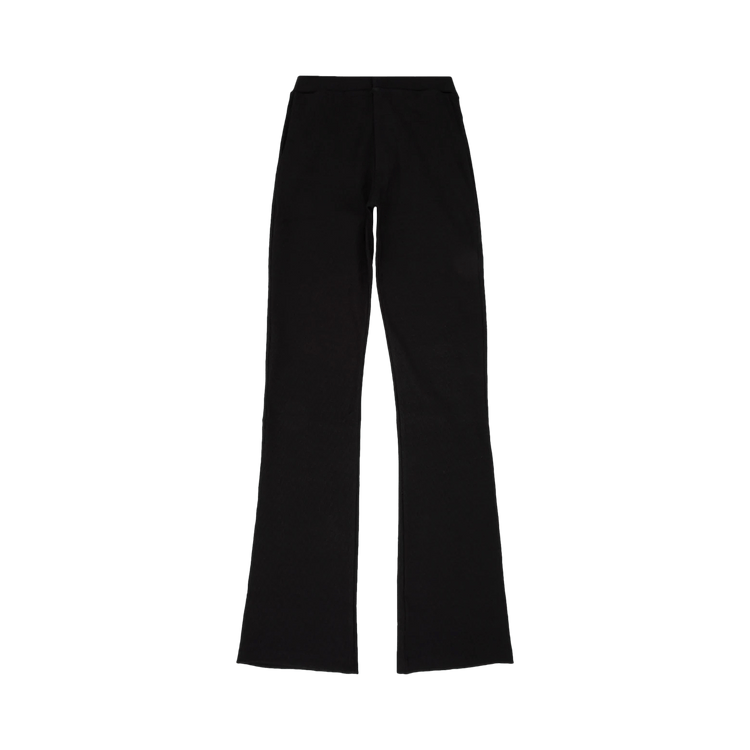 032C Circular Knit Flared Pants "Black"