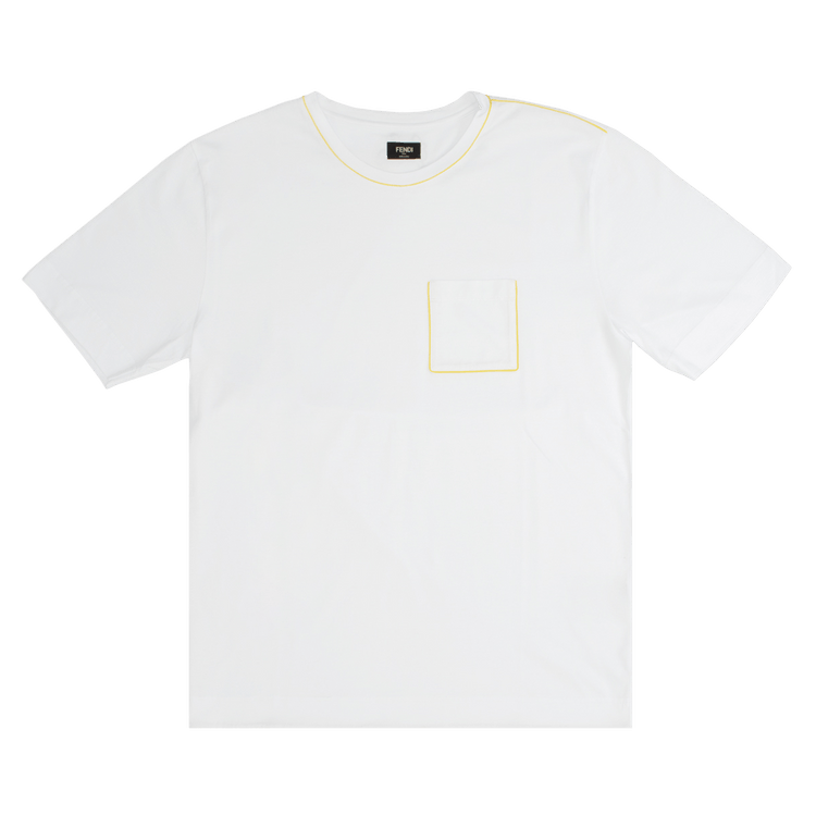 Fendi Light Jersey And Profile T-Shirt "White"